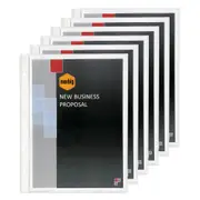 100pc Marbig Copysafe Deluxe A4 Ring Binder Refill Sheet Sleeve Protector CLR