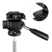 Photography 3-Way Tripod Head with Quick Release Plate for Photo Studio DSLR