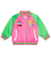 [Stella McCartney Kids] Stella McCartney Kids Baby appliquéd satin jacket M 3 pink