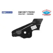 GM1067175 New Replacement Front Right Side Outer Bumper Face Bar Brace DS-CAPA