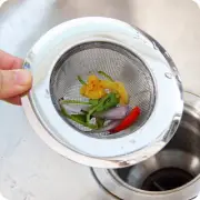 Bathtub Sink Shower Hair Food Collector Drain Plug Strainer Strainer Stainless