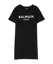 Logo dress 12Y Black
