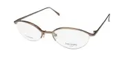 NEW VERA WANG LUXE MIREILLE 3 EYEGLASSES HALF-RIM JAPAN DESIGNER BROWN PC