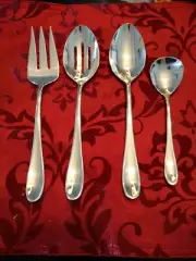 4pc Lenox Serve Slotted Spoon, Large Spoon, Serve Fork and Small Serve Spoon