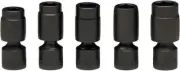 3/8Inch Drive 5 PCS Set- 6 Point Std. Metric Univ. Power Sockets, 10mm - 15mm