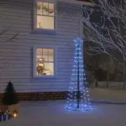 NNEVL Christmas Cone Tree Blue 108 LEDs 70x180 cm