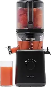 [NAMA] J2 Cold Press Juicer, Self Feeding for Hands Free Operation, Residue Free Chew Squeezer for More Juice, Less