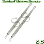 Set Of 2 Blackhead Whitehead Extractor,Stainless Steel