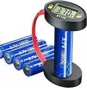 Magnetic Battery Tester, Household Battery Monitor Analyzer - Portable Battery Monitor Meter for AA, C, D, 9V Batteries Voltage All Types of Batteries, Quick Accurate Results