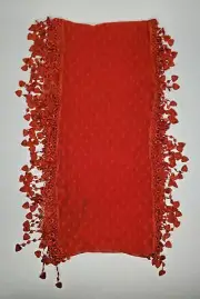 Fashion by Mirabeau Heart Lace Scarf Red U80