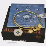 Authentic Alex and Ani Meditating Eye Yellow Gold Expandable Charm Bangle CBD