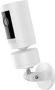 [HOLACA] Security Camera Magnetic Mounting Brackets for R ing Indoor/Outdoor Pan-Tilt Mount, Compatible with Stick Up Cam Plug-In, Arlo, Eufy, Google Nest Cam, White