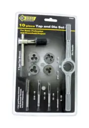 Steel Grip DR4827SAE Steel Multiple Length SAE Tap and Die Set M8 to 1.25