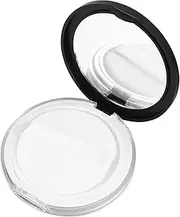 OSALADI Portable Loose Box 2Pcs Empty Loose Case Portable Cosmetic Case with Puff Makeup Container Face Compact Case for Women, Black Loose Box