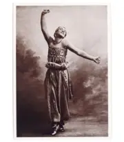 Vtg 70s Photo Postcard by Emil Otto Hoppe Nijinsky SCHEHERAZADE The Golden Slave
