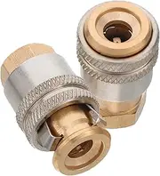 PAMINGONO 2pcs Quick Locking Air Valve Adapter for Heavy Duty Air Compressors Durable Connector Accessories for Efficient Tire Inflation