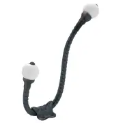 Rope Hat &amp; Coat Hook w/Porcelain Balls