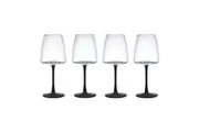 4pc Mikasa Palermo Crystal White Wine Glass Tableware Dining Set, 400ml