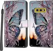 Mobile Phone Case for Samsung Galaxy S10e Case with Stand Function Card Slots Leather Shockproof Protective Magnetic Case Compatible Samsung Galaxy S10e