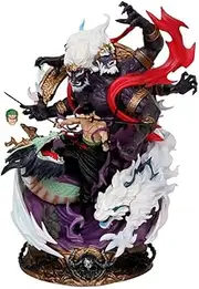 Enma Roronoa Zoro Action Figure Anime One Piece Haoshoku Haki King of Hell Combat Version Desktop Statue Mobile Assembled Figure Decoration Ornaments 21 cm