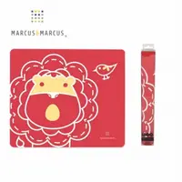 在飛比找PChome24h購物優惠-MARCUS＆MARCUS 動物樂園矽膠餐墊-紅獅子