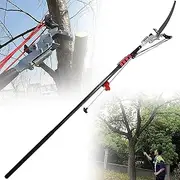 Professional Telescopic Tree Pruner Pole Saws Extendable Pruning Saw Gardening Landscaping Branch Saw Lopper Tools with Tempered Steel Blade Saw for Sawing and Shearing