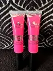 2pk ITALIA DELUXE DIAMOND SHINE # 10 HOT PINK JELLY LIP GLOSS PLUMPING LIPGLOSS
