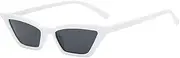 [Abbraccia] Retro Ladies Sunglass Small Mirror Cat Eye Shades Eyewear Plastic Frame