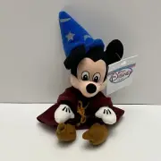 Disney Mini Bean Bag Sorcerer Mickey Mouse Fantasia Plush Toy