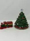 Temptations Christmas Tree Cookie Jar Snow Flake Topper By Tara 2017 NEW + train