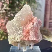 126G Coarse healing samples of natural red transparent crystal Symbiotic with ca