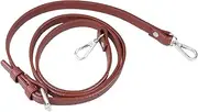 [HOMSFOU] Adjustable PU Replacement Bag Strap for Women Coffee Color with Silver Buckle Accessory for Shoulder Bags Messenger Bags and Travel Bags present for Friends