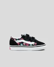 [Vans] Vans Toddlers' Old Skool Shoes in Glitter Flower Power/True White Size 05 05 Glitter Flower Power/True White