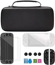 GETBSTOOP Switch2Portable Travel Bag Carrying Case Compatible with Switch2 Handle Protective Case Screen Console Hard Eva Protective Carry Case with Tempered Film Set