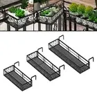Hanging Railing Planter Shelf Basket Patio Railing Shelf for Balcony Outdoor