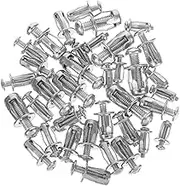 Ciieeo 40pcs Expansion Screw Plasterboard Fasteners Safety Wall Anchors Petal Nuts Hollow Wall Anchors Expansion Screws Bolt Assortment Metal Fastener Bolts Carbon Steel Silver