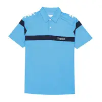 在飛比找PChome24h購物優惠-KAPPA義大利 時尚男吸濕排汗短袖POLO衫 珊瑚藍 丈青