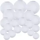 20 Pack Chinese White Paper Lantern Hanging Paper Lanterns White round Paper Lan