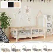 Bed Frame Kids Bed Timber Bed Base 92x187 cm Single Solid Wood Pine vidaXL