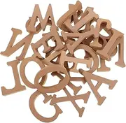 KOMBIUDA DIY Wooden Letter Decor 26 Alphabet Letters for Wall Shelf Table Home Decor Decorative Props for Photoshoot