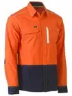 Bisley Workwear Flx & Move Two Tone Hi Vis Utility Shirt (BS6177)
