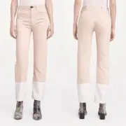 Rag & Bone Rbw15 Rose Selvedge White Cuff Jeans Size 29