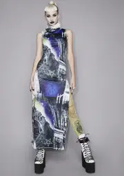 [Widow] Casual Corruption Printed Maxi Dress