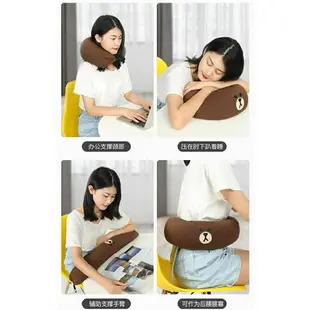 LINE FRIENDS 汽車頭枕 BROWN護頸枕 脖子u型枕 可愛車用靠枕 車載座椅頸椎枕頭