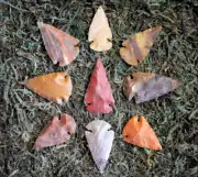 Natural Fancy Jasper Arrowhead Eases Procrastination Fear Worry Problems