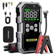 Power Up Anywhere: 8000A Car Jump Starter & Tire Inflator with USB Charge