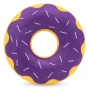 Zippy Paws Latex Squeaker Dog Toy - ZippyTuff Donutz - Grape Jelly