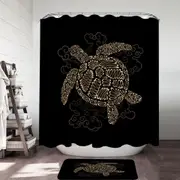 Golden Turtle Shower Curtain