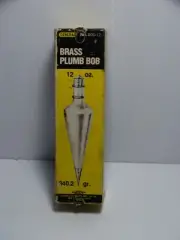 General Tools Solid Brass Tapered Plumb Bob 12 oz. # 800-12