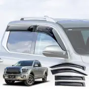 Weathershields for GWM Cannon Alpha 2024-2025 Car Weather Shields Wind Deflectors Window Sun Visor 4 Pcs Extreme Dark